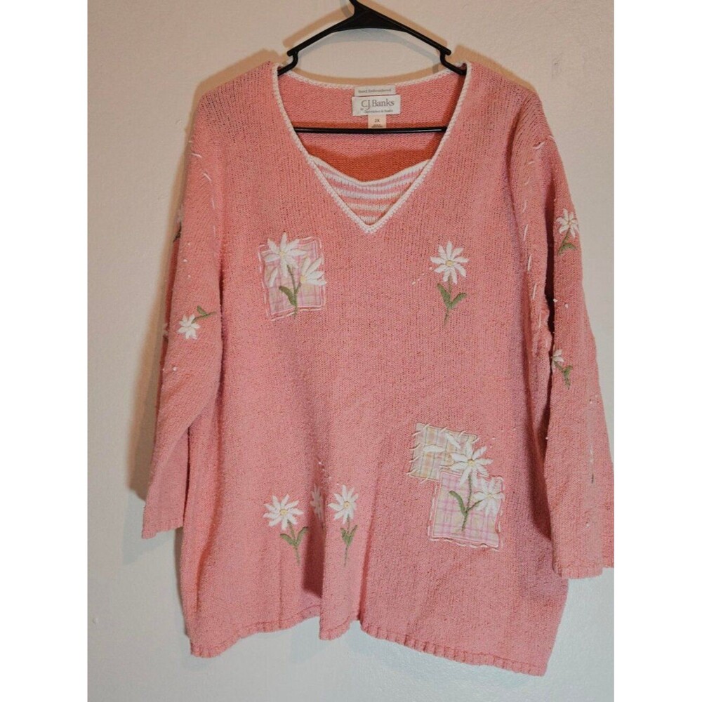 Vintage CJ Banks Womens Knit Sweater Size 2x